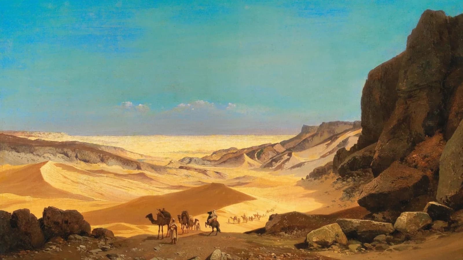 Masak Staffat - The Eternal Desert Canvas