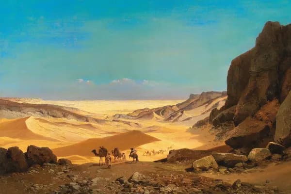 Masak Staffat The Eternal Desert Canvas